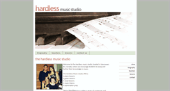 Desktop Screenshot of hardlessmusicstudio.com